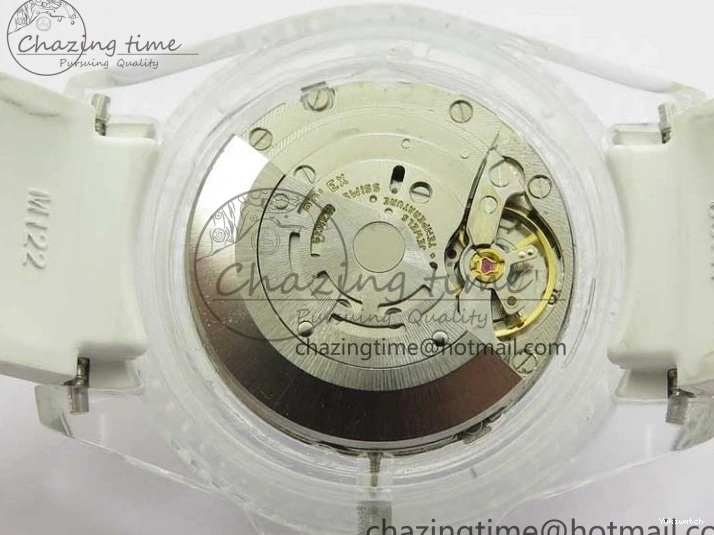 Dial Strap White Green Submariner on VR3135 3AF Transparent Best Phantomlab Edition Rubber 0217